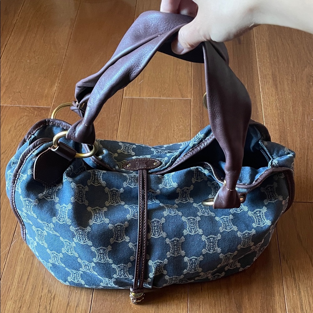 Celine vintage denim handbag